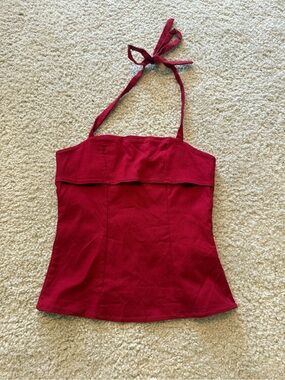 SHEIN Red Halter Camisole Top